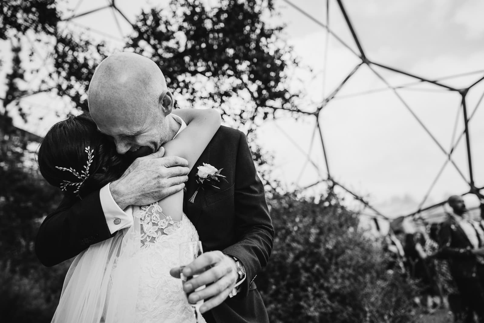 Wedding images from the Eden Project in Cornwal